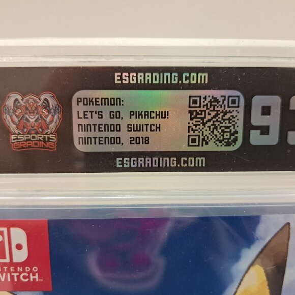Brand New Sealed Nintendo Switch Pokemon Let's Go Pikachu Graded ESG 93 - Picture 5 of 6